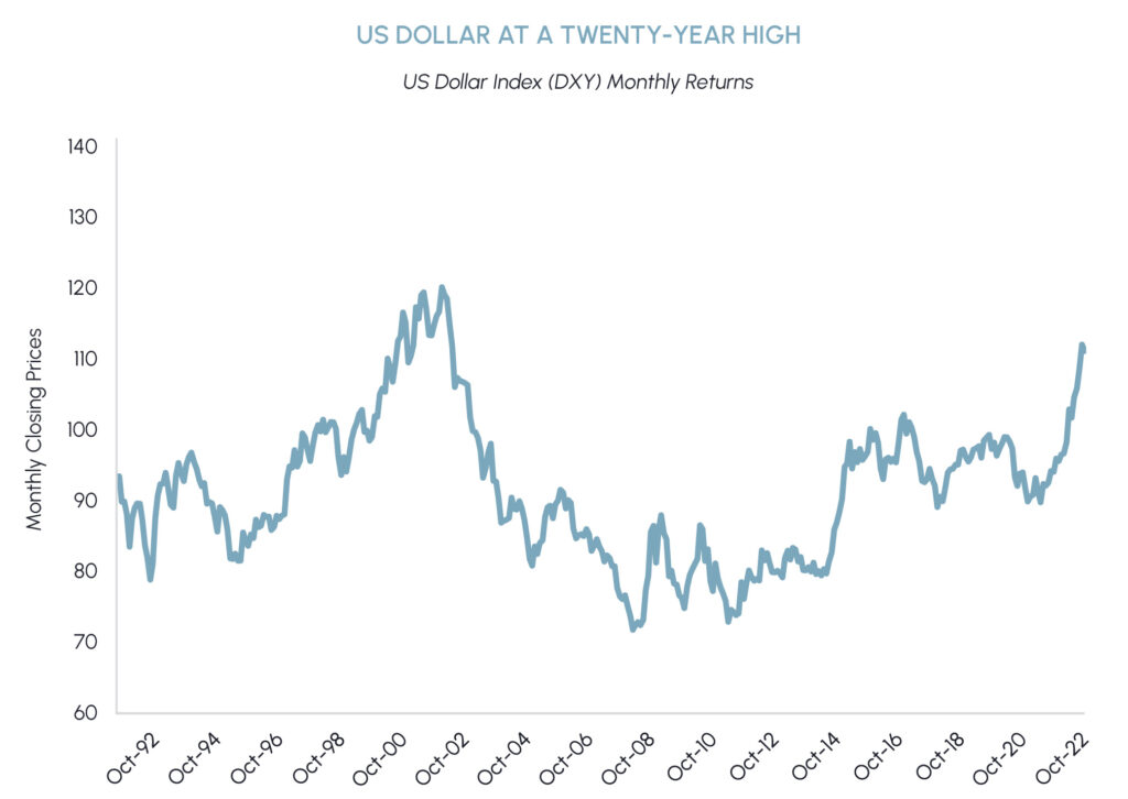 US Dollar at a 20-year high